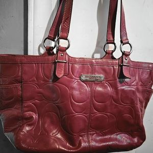 Beautiful pink Coach handbag.